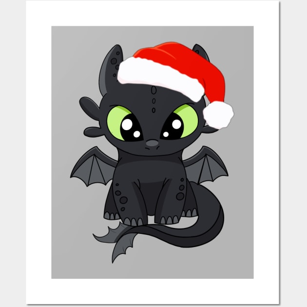 Christmas Toothless baby dragon, httyd night fury, how to train your